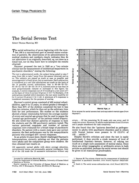 what is serial 7's test|what is serial 7 inattention.